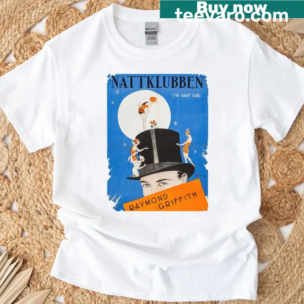 Retro-style Hollywood poster design on a T-shirt