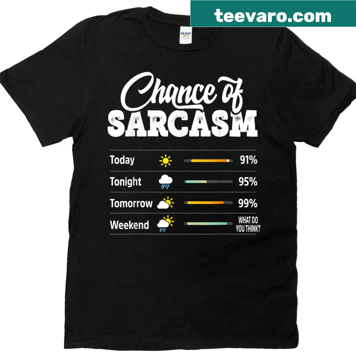 Funny sarcastic T-shirt with humorous text design — on a men's t-shirt