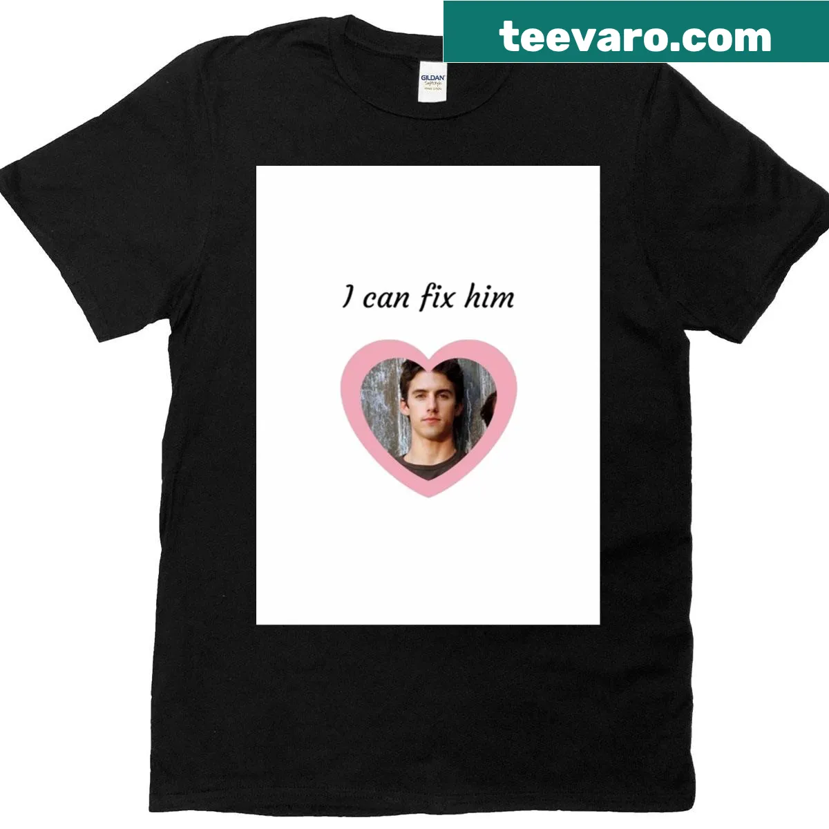 Gilmore Girls graphic T-shirt featuring a playful quote. — on a men's t-shirt