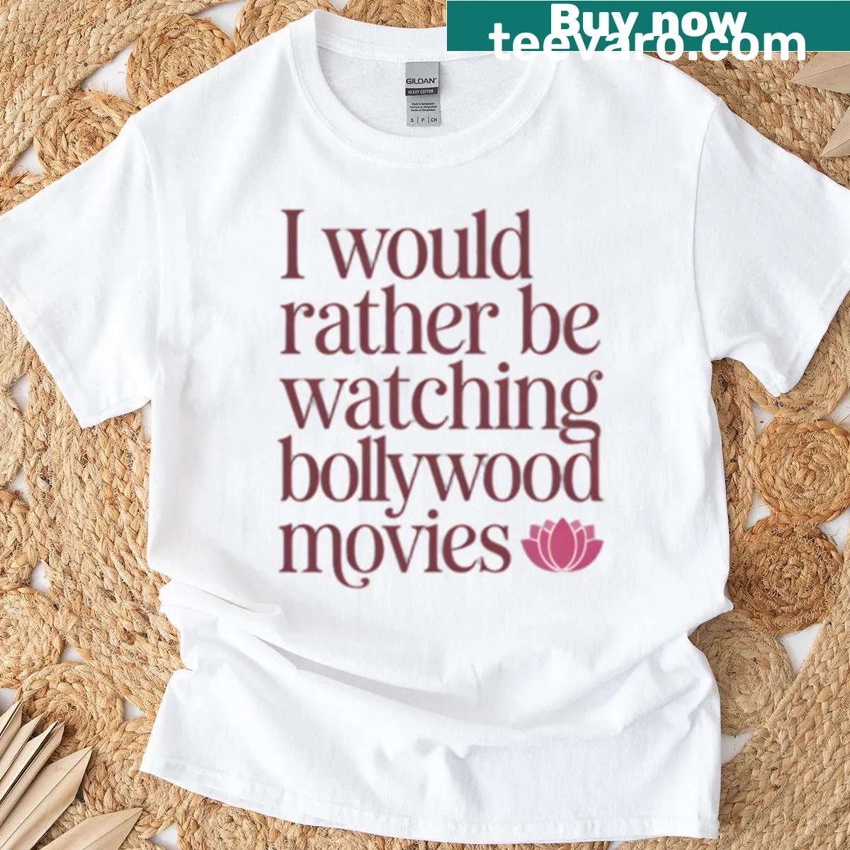 Casual T-shirt with a slogan about Bollywood movies — on a men's t-shirt