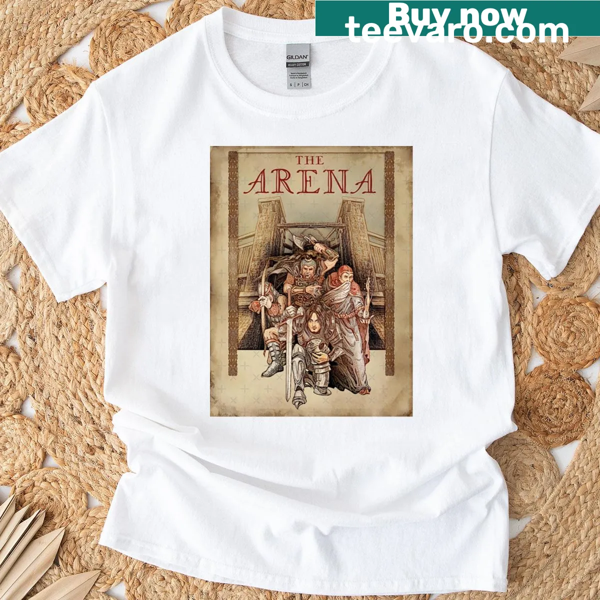 Artistic T-shirt design inspired by Elder Scrolls IV Oblivion — on a men's t-shirt