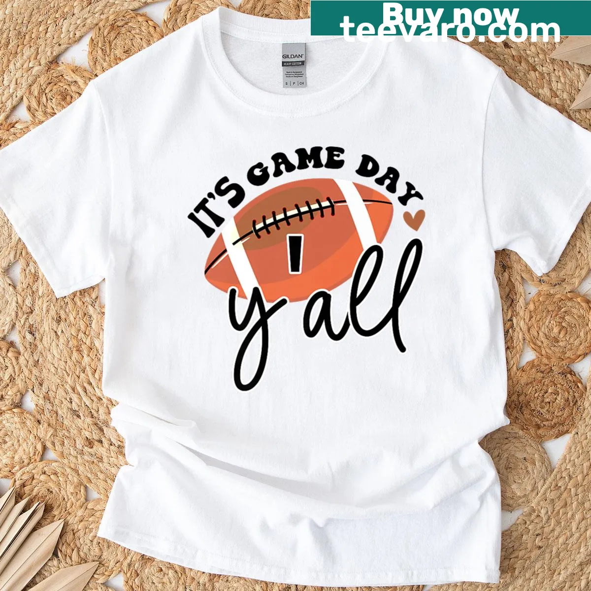 Playful typography t-shirt for football lovers — on a men's t-shirt