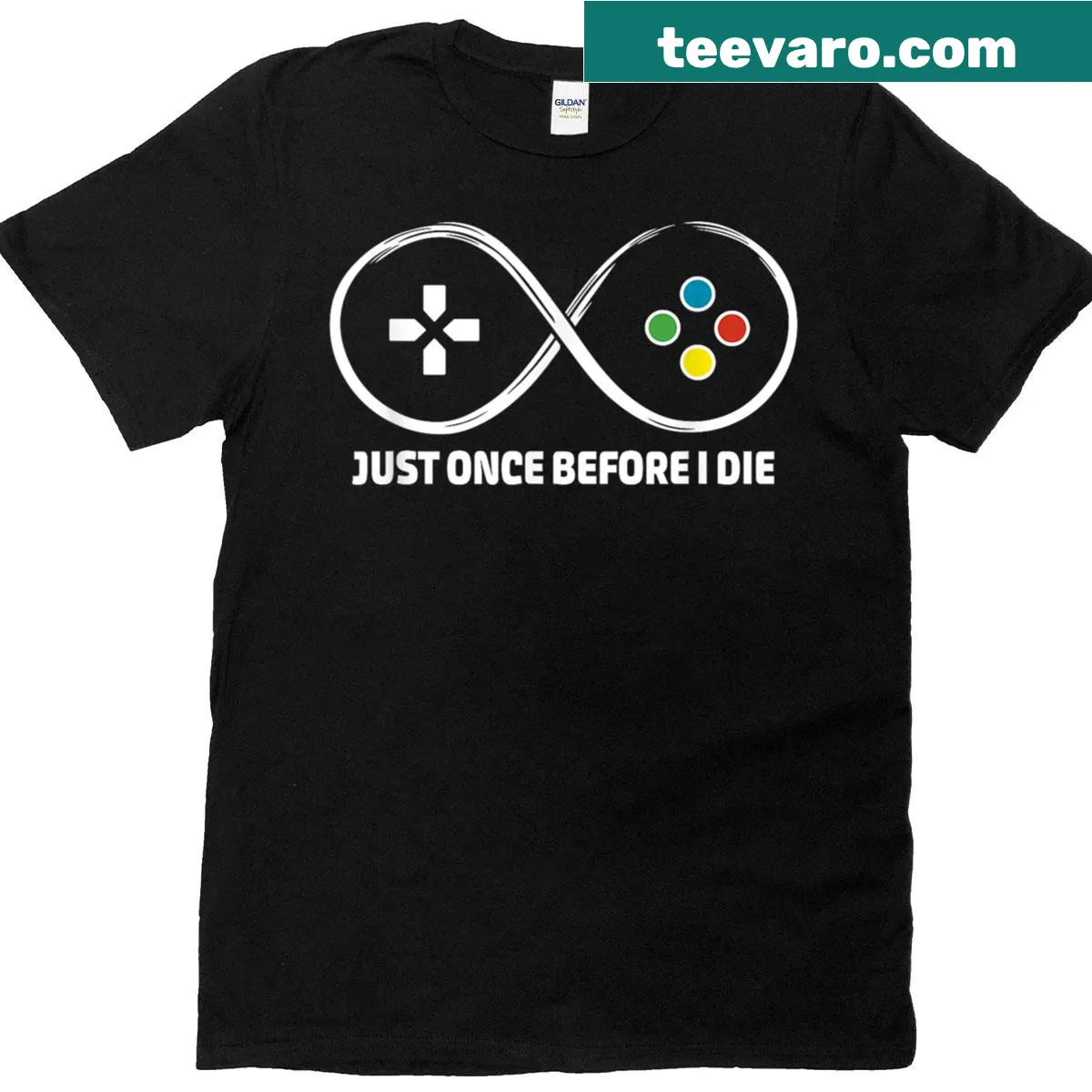Funny gaming T-shirt with a humorous slogan for gamers — on a men's t-shirt