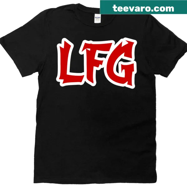 Edgy red T-shirt with a motivational slogan for everyday wear
