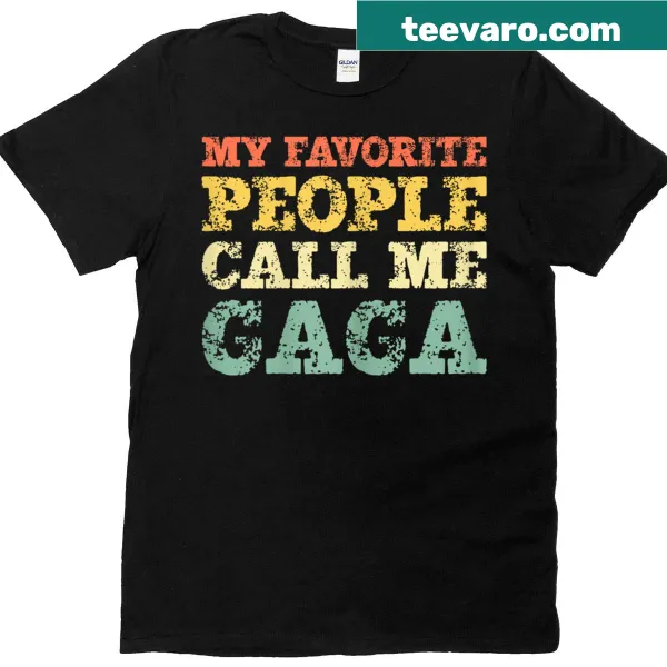 Vintage tee with 'My Favorite People Call Me Gaga' text