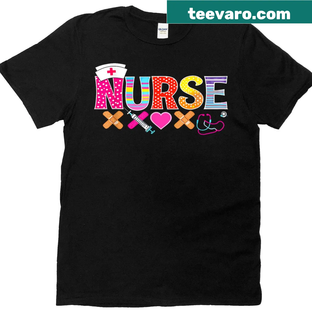 Nurse Life 2025 graphic with heartbeat design — on a men's t-shirt