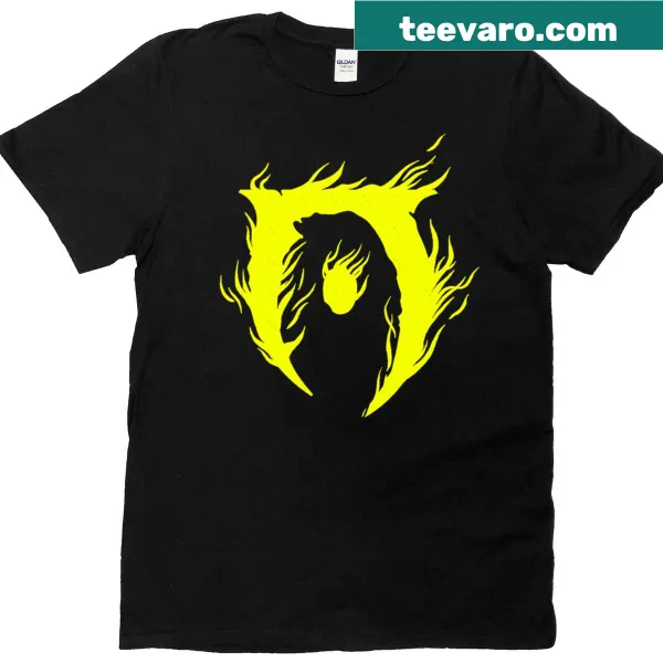 Graphic shirt inspired by the Oblivion video game, reflecting its immersive world.