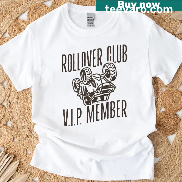 Funny T-shirt with 'Off-road Rollover Club' for ATV and mud riders