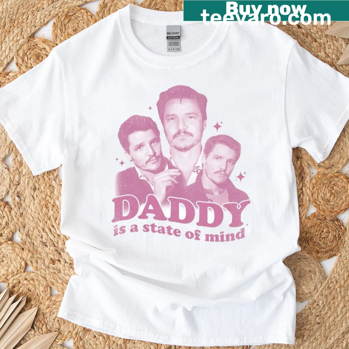 T-shirt with humorous phrase referencing Pedro Pascal. — on a men's t-shirt