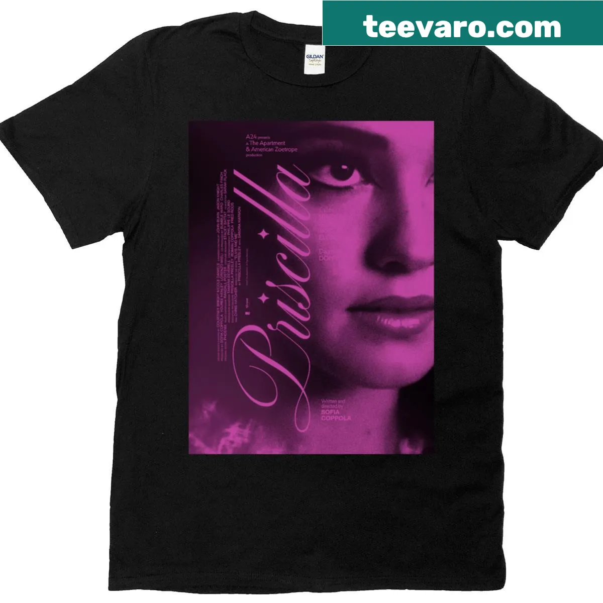 Oversized T-shirt inspired by Sofia Coppola's artistic style — on a men's t-shirt