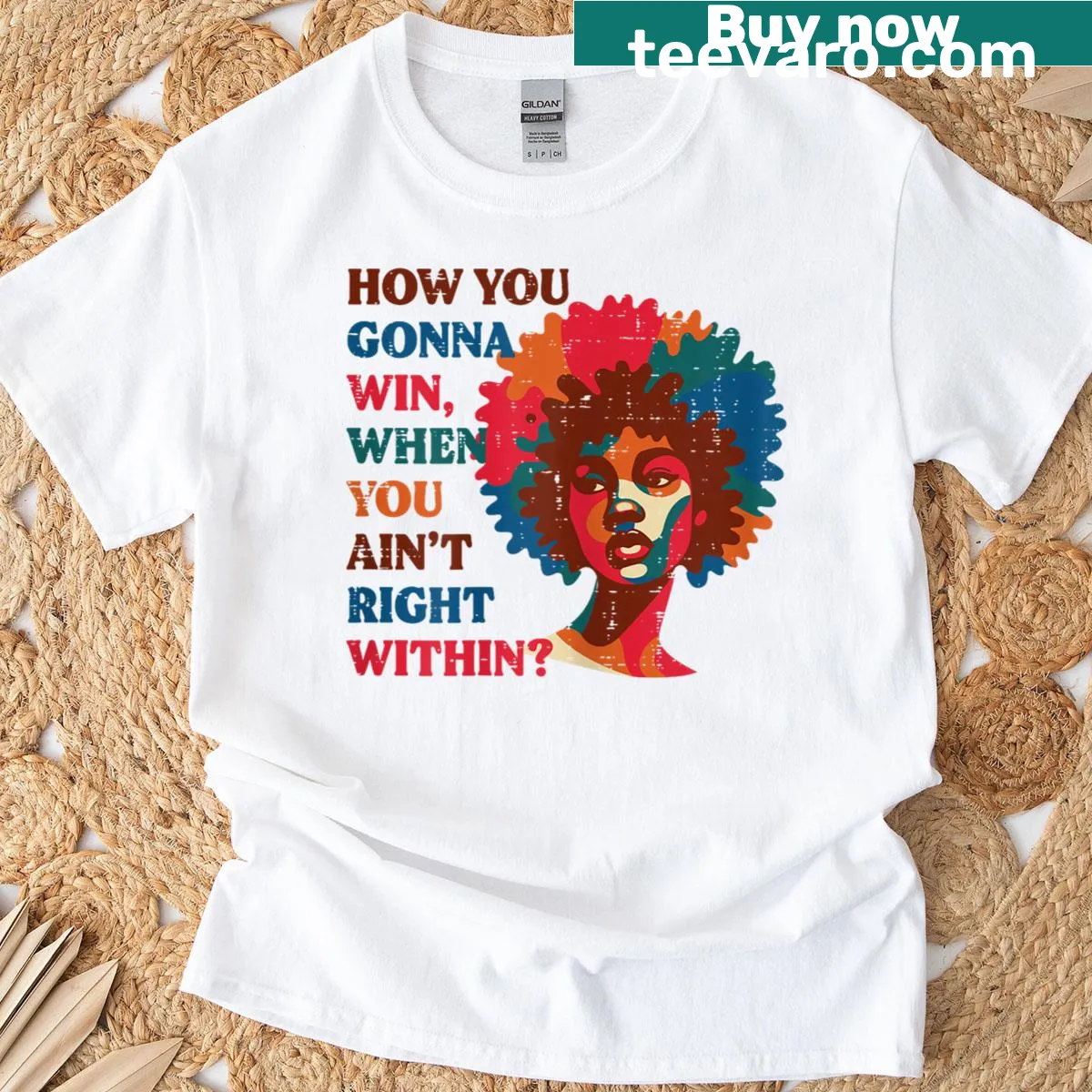 Funny protest t-shirt with 'How You Gonna Win' slogan — on a men's t-shirt