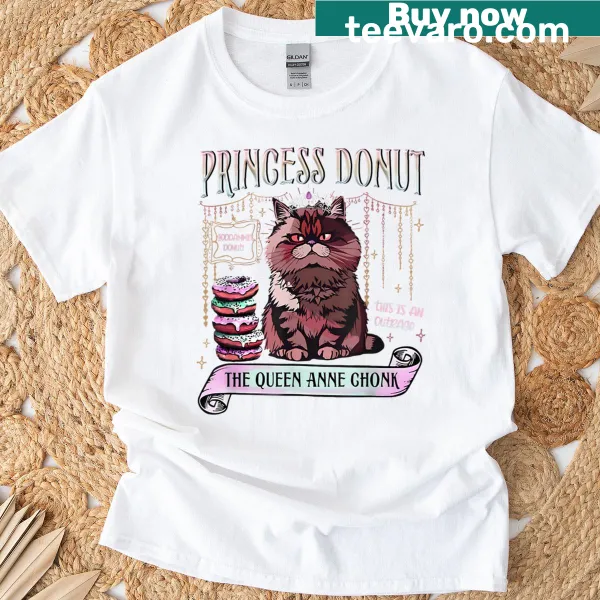 Retro T-shirt featuring a princess donut dungeon crawler design for kids