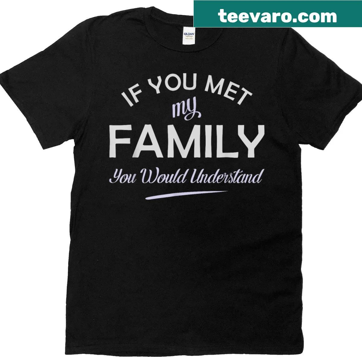 Humorous T-shirt about family dynamics — on a men's t-shirt