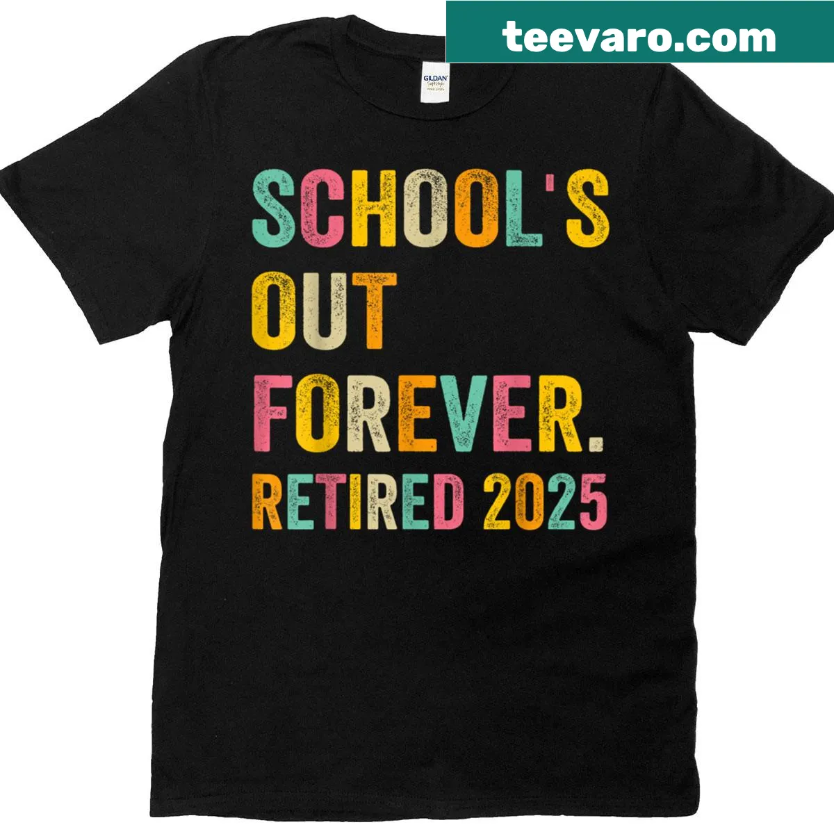 Funny retirement t-shirt for teachers with a school theme — on a men's t-shirt