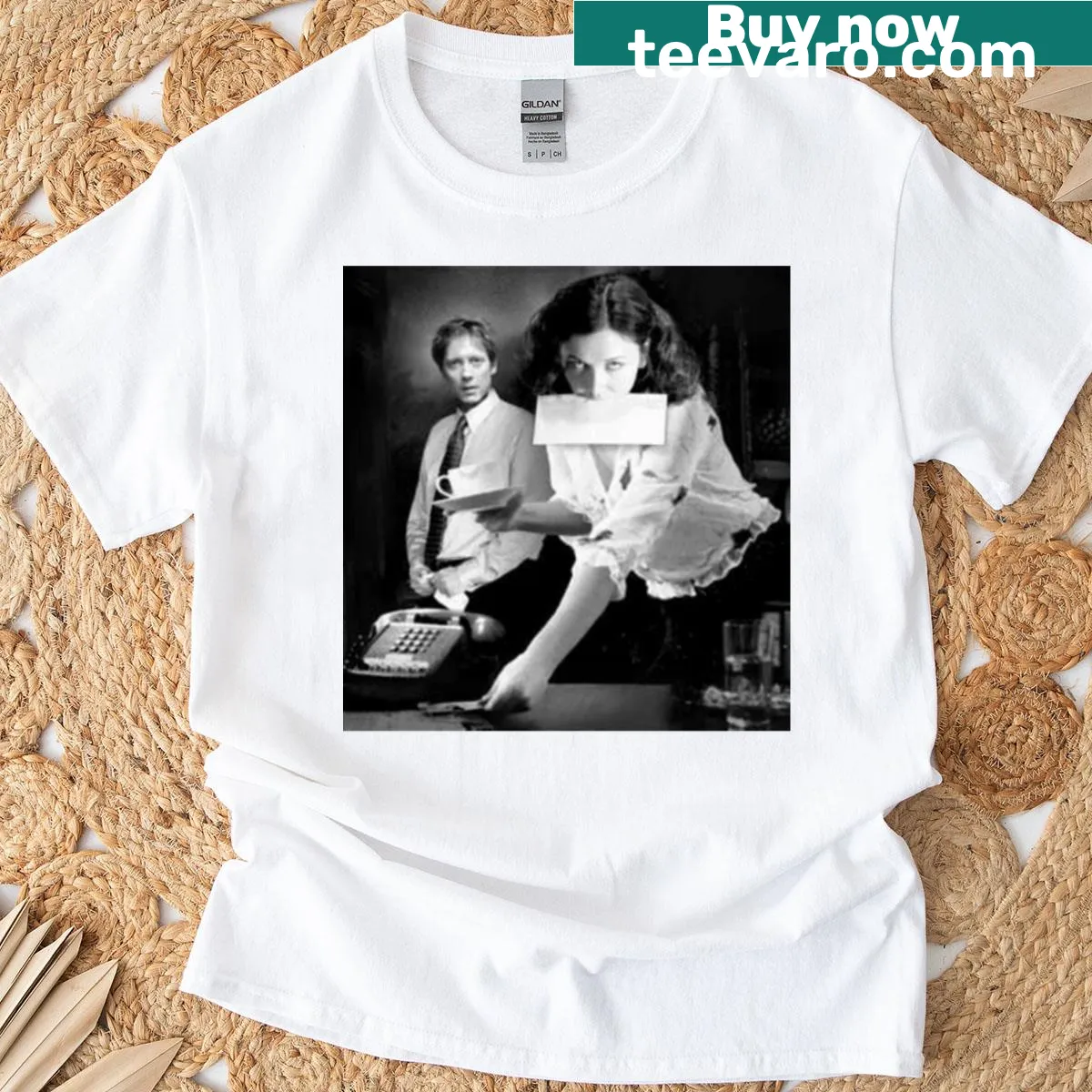 Typography t-shirt honoring secretaries with the word Secretary — on a men's t-shirt