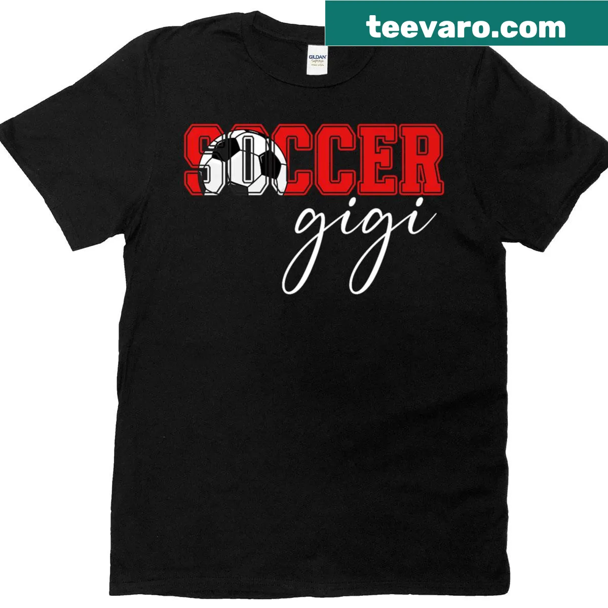 Proud Gigi of a Soccer Player T-shirt for grandmothers — on a men's t-shirt