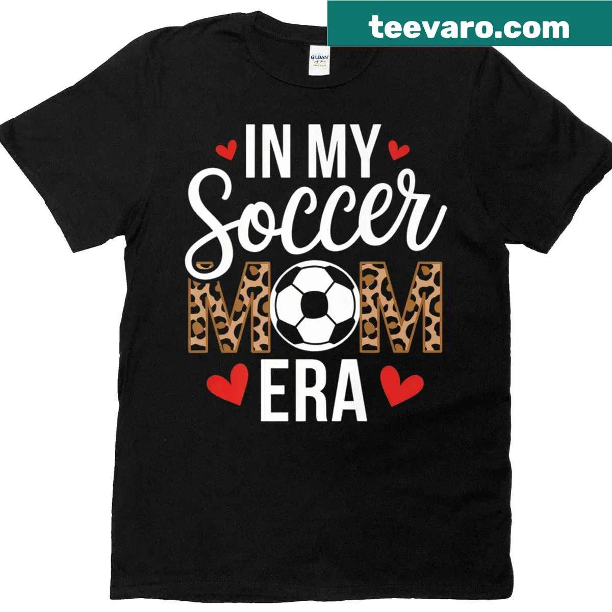 Heartfelt graphic tee celebrating soccer moms with a supportive message. — on a men's t-shirt