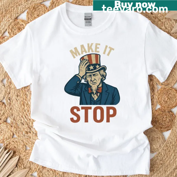 Vintage T-shirt featuring Uncle Sam with a protest message.