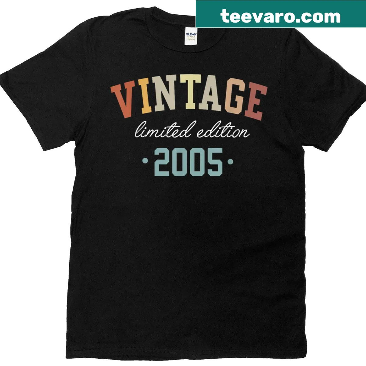 Vintage T-shirt celebrating a 20th birthday for those born in 2005 — on a men's t-shirt