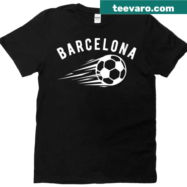 Barcelona soccer T-shirt featuring the team name and emblem