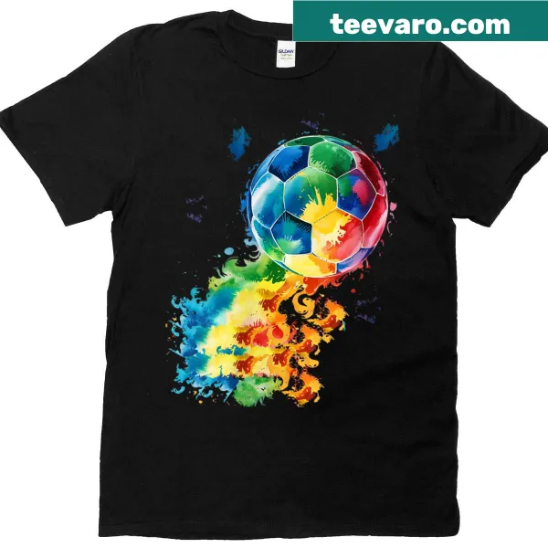 Fun t-shirt featuring a soccer ball graphic