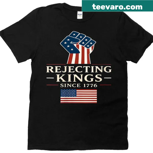 Patriotic T-shirt with hand grip design and historical quote