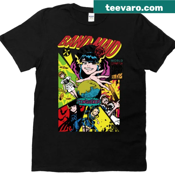 Stylish Band Maid T-shirt with bold graphic design