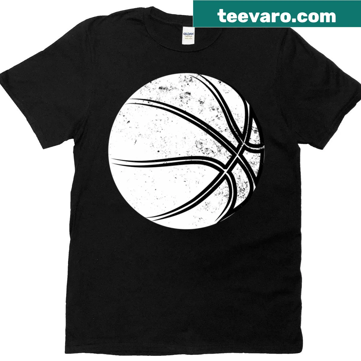 Dynamic basketball player graphic t-shirt for sports enthusiasts — on a men's t-shirt