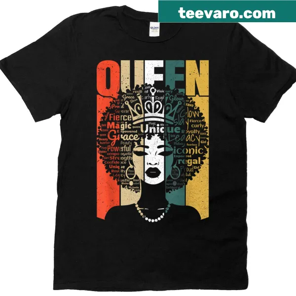 Illustration of an Afro girl celebrating Juneteenth on a T-shirt