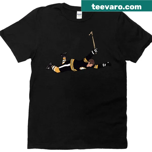 Bobby Orr T-shirt featuring diving celebration graphic