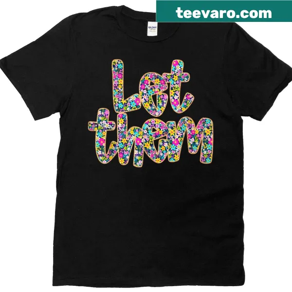Boho floral design with a positive quote on a T-shirt