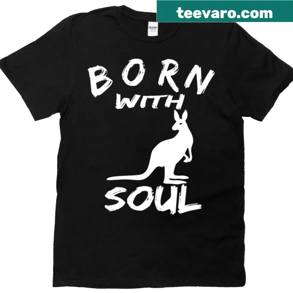 Charming kangaroo illustration on a tee representing adventurous spirit