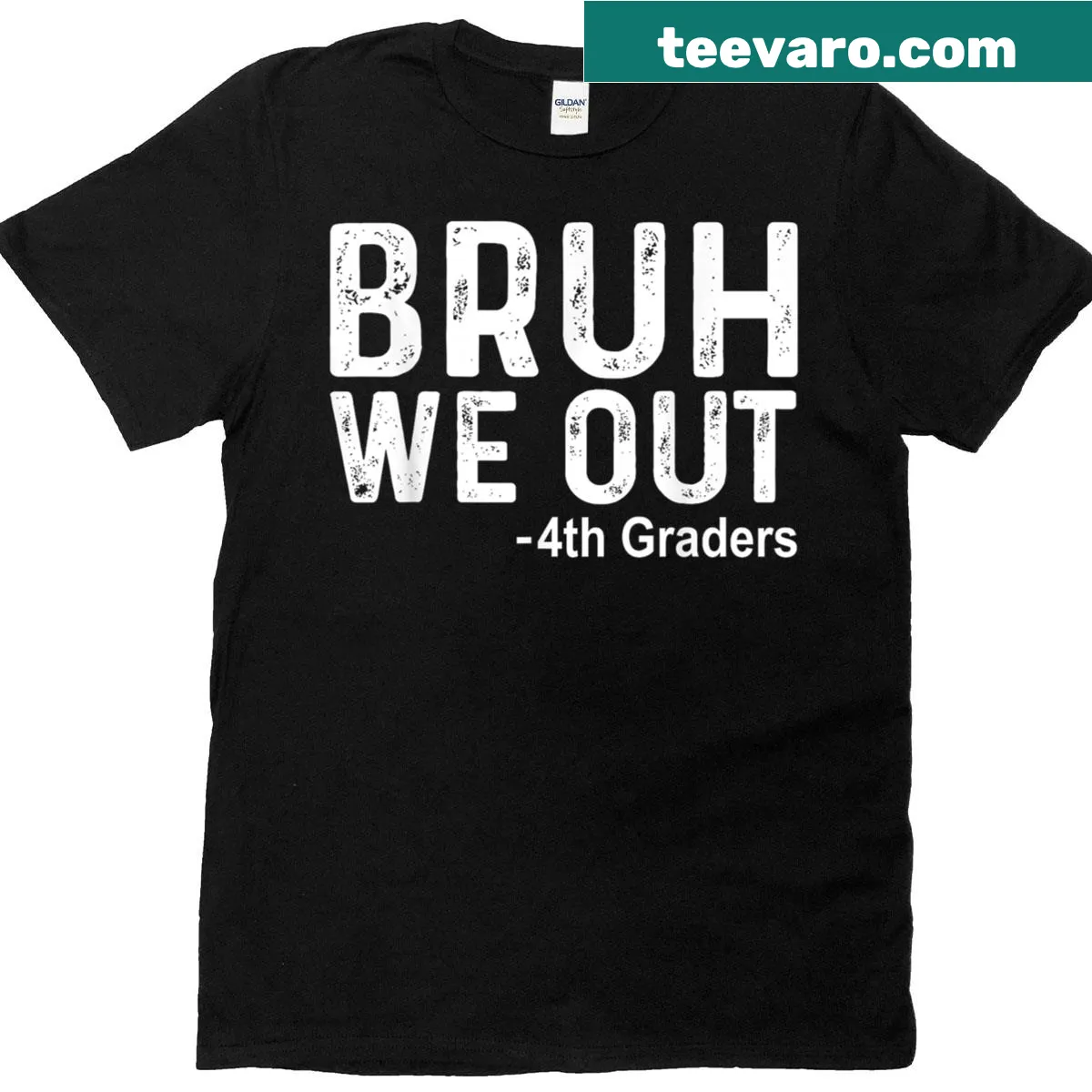 Playful graduation t-shirt for 4th graders — on a men's t-shirt
