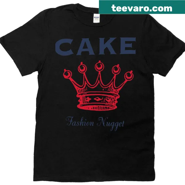 Cake music-themed t-shirt with unique typography