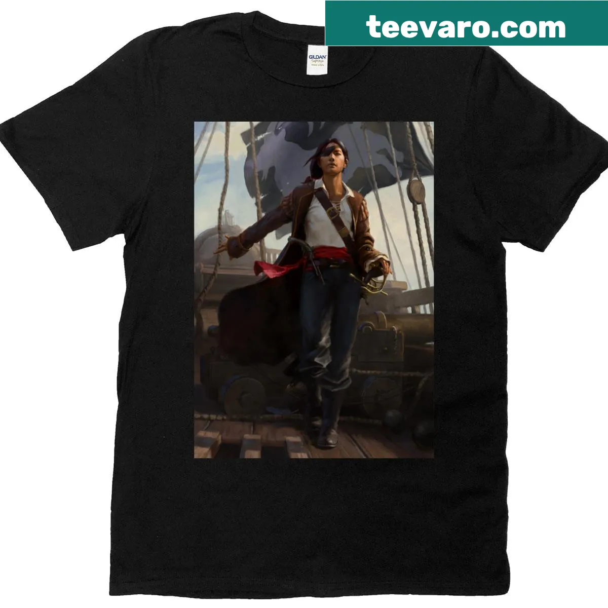 Captain Blake graphic T-shirt from the Lilith Series by Tj Dallas — on a men's t-shirt
