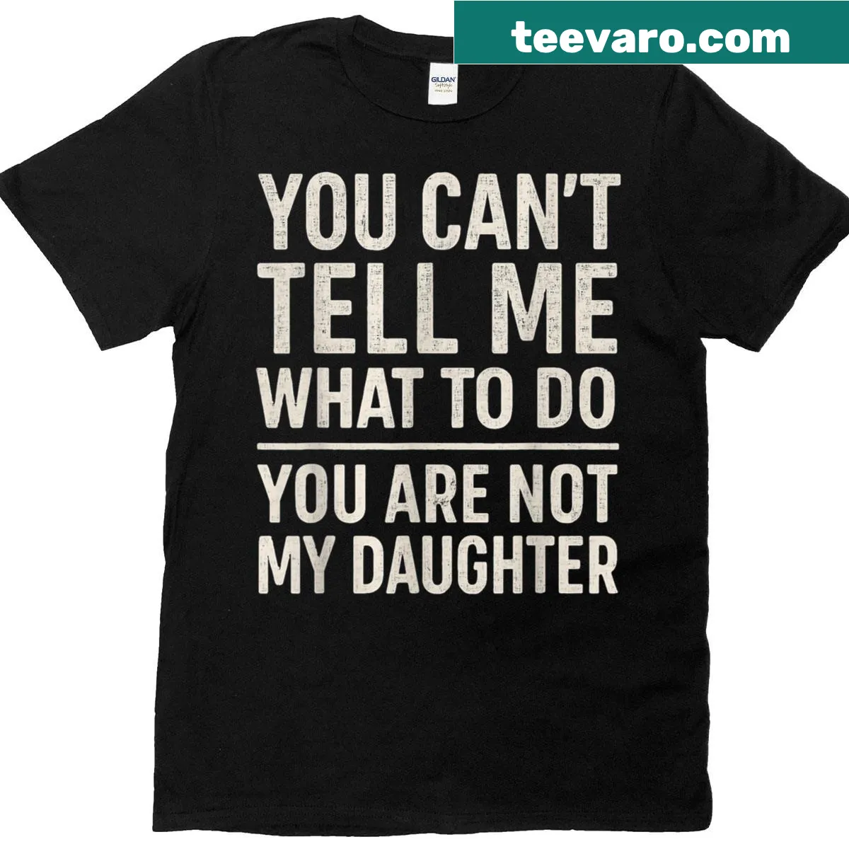 Sentimental Dad t-shirt with the word 'Dad' in a bold font — on a men's t-shirt