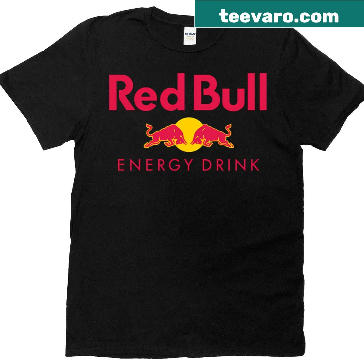 Playful t-shirt celebrating energy drink culture — on a men's t-shirt