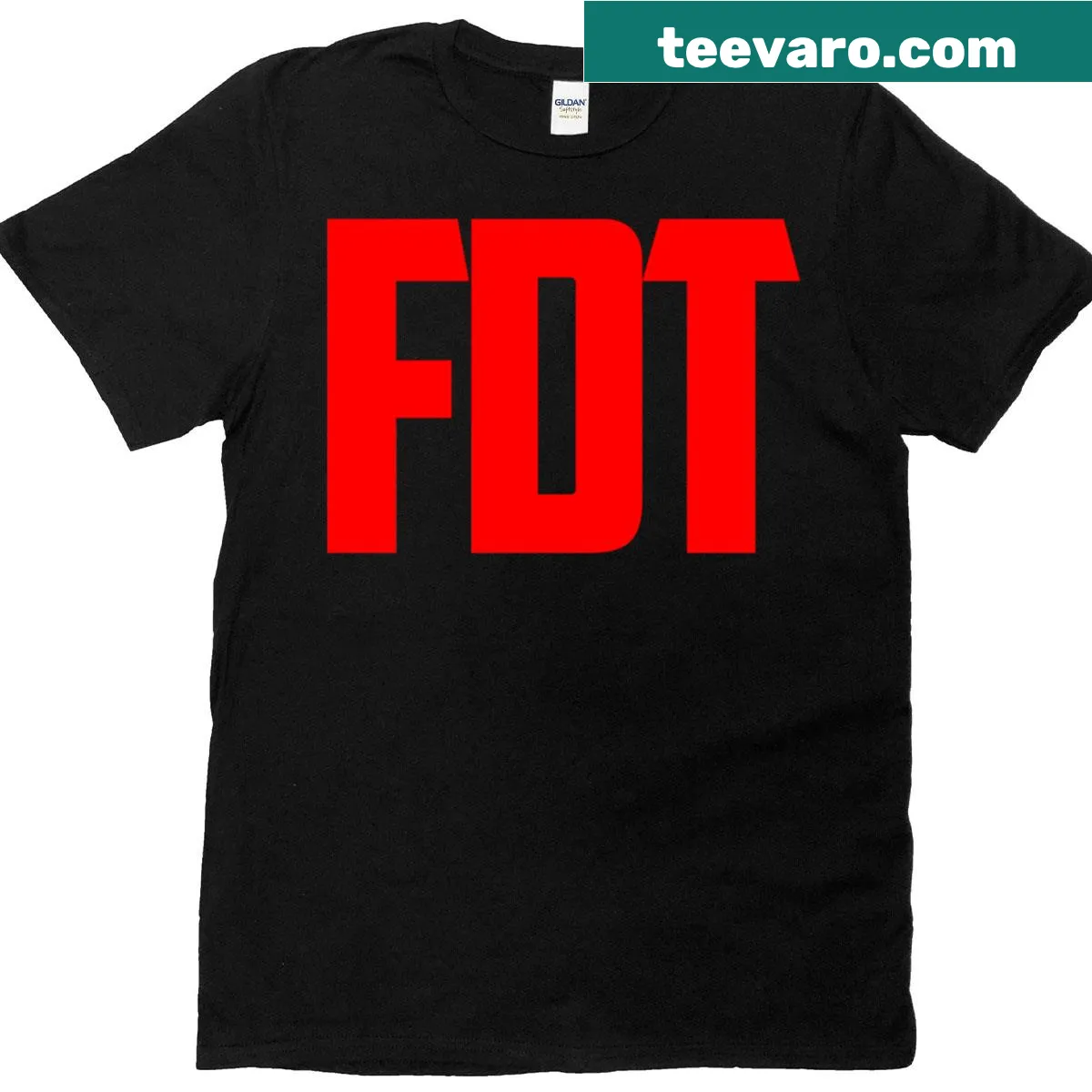 Bold message T-shirt with typography stating 'Fuck Donald Trump' — on a men's t-shirt