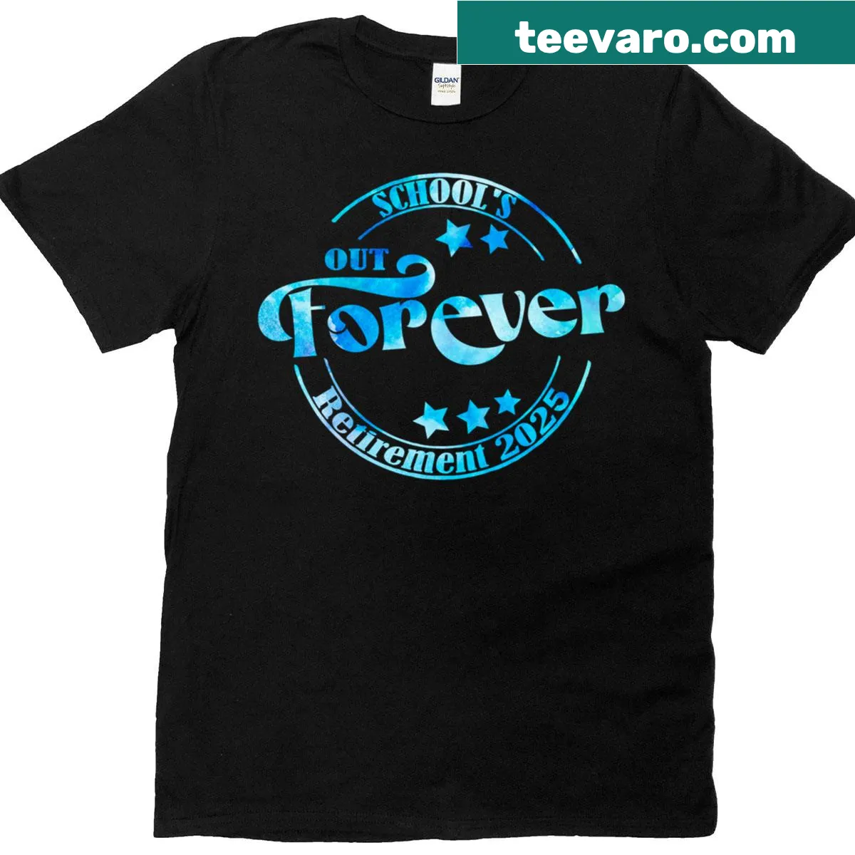 Retirement-themed T-shirt for teachers with humorous text — on a men's t-shirt