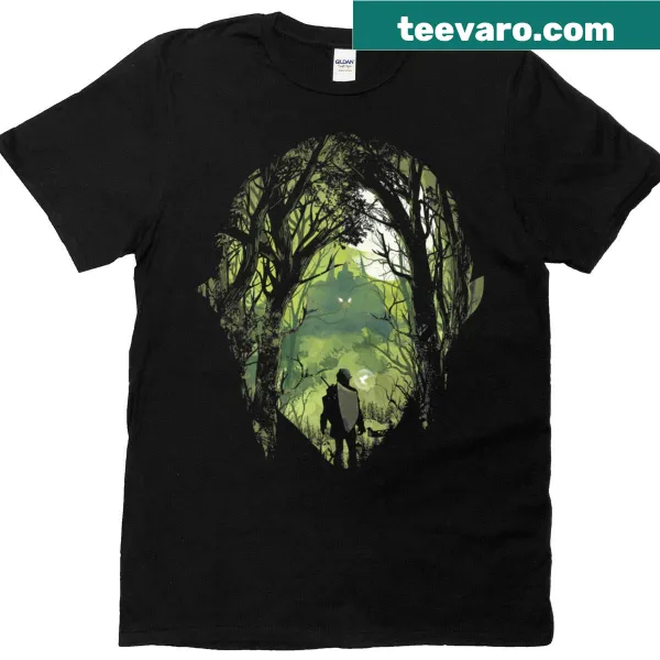 T-shirt featuring the phrase 'It's Dangerous To Go Alone'