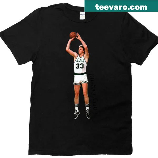 Oversized T-shirt celebrating Larry Bird with his name and number.