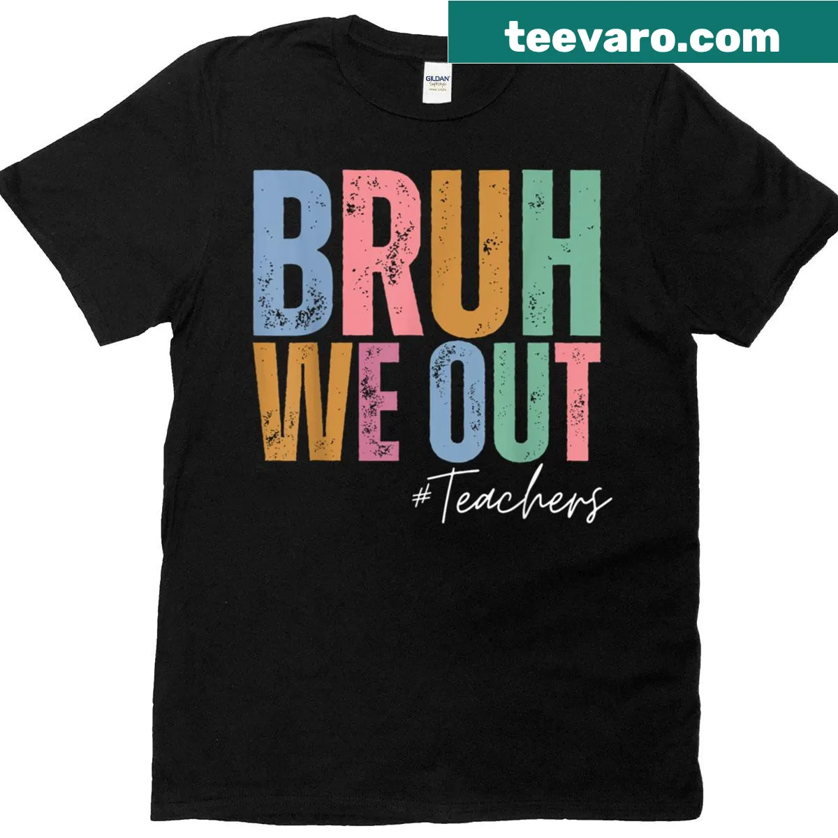Retro T-shirt celebrating the last day of school. — on a men's t-shirt