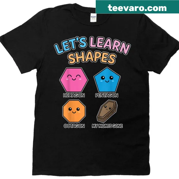 Kids T-shirt featuring hexagon, pentagon, and octagon designs