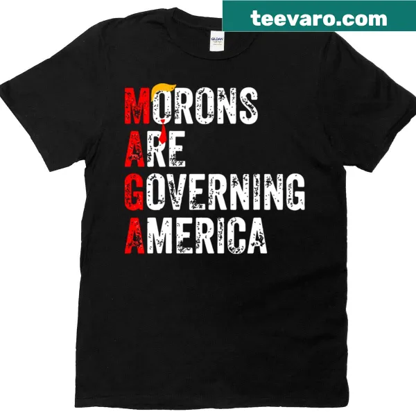 Political themed t-shirt with bold text against a simple background