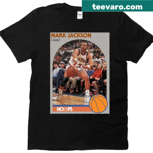 Mark Jackson T-shirt with Menendez Brothers basketball card design