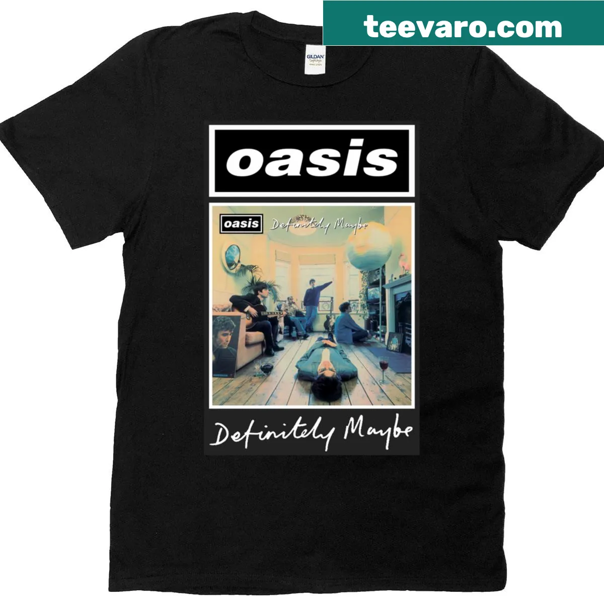 Minimalist T-shirt featuring the text 'Definitely Bestselling Maybe' in clean typography — on a men's t-shirt
