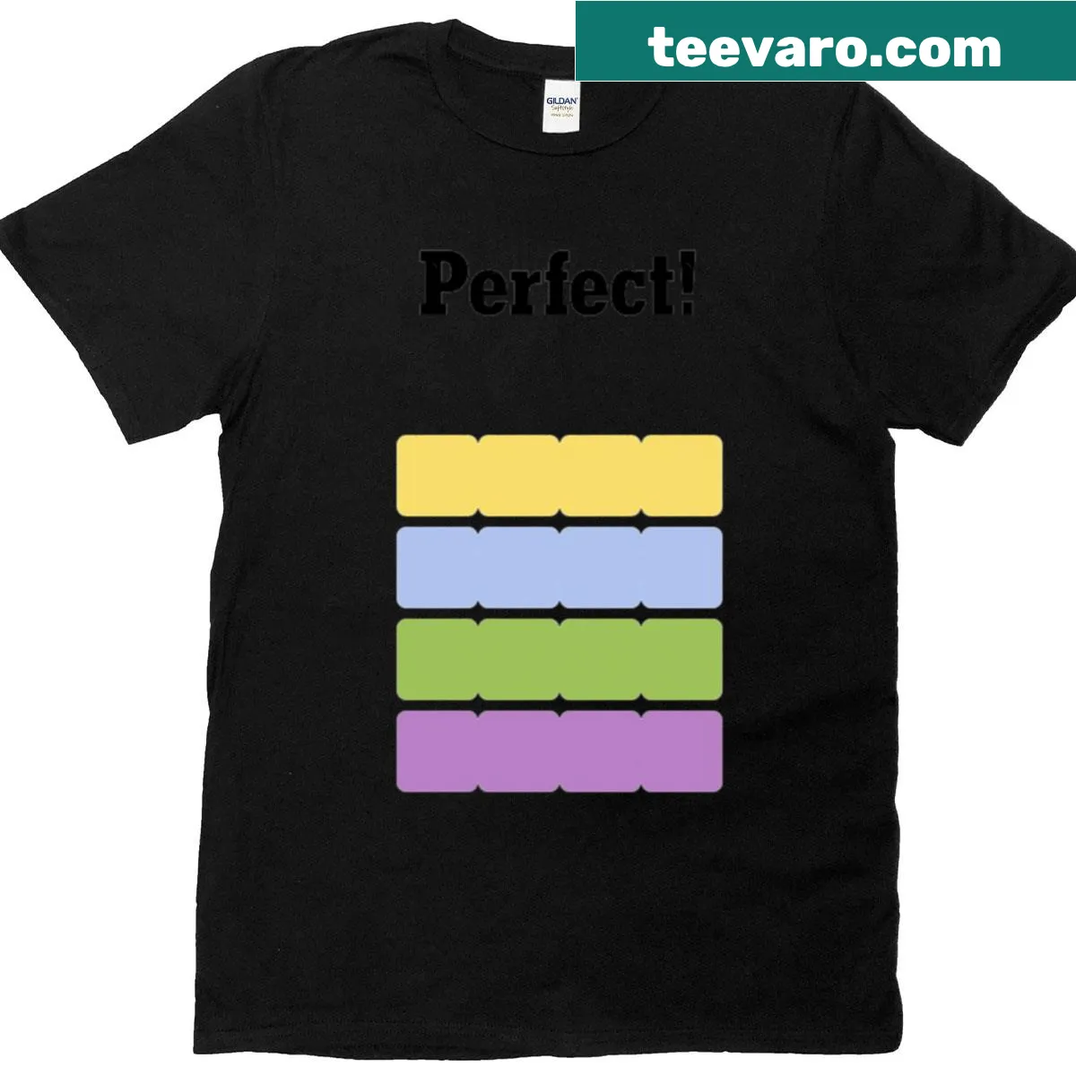 New York Times Connections themed T-shirt with playful typography — on a men's t-shirt