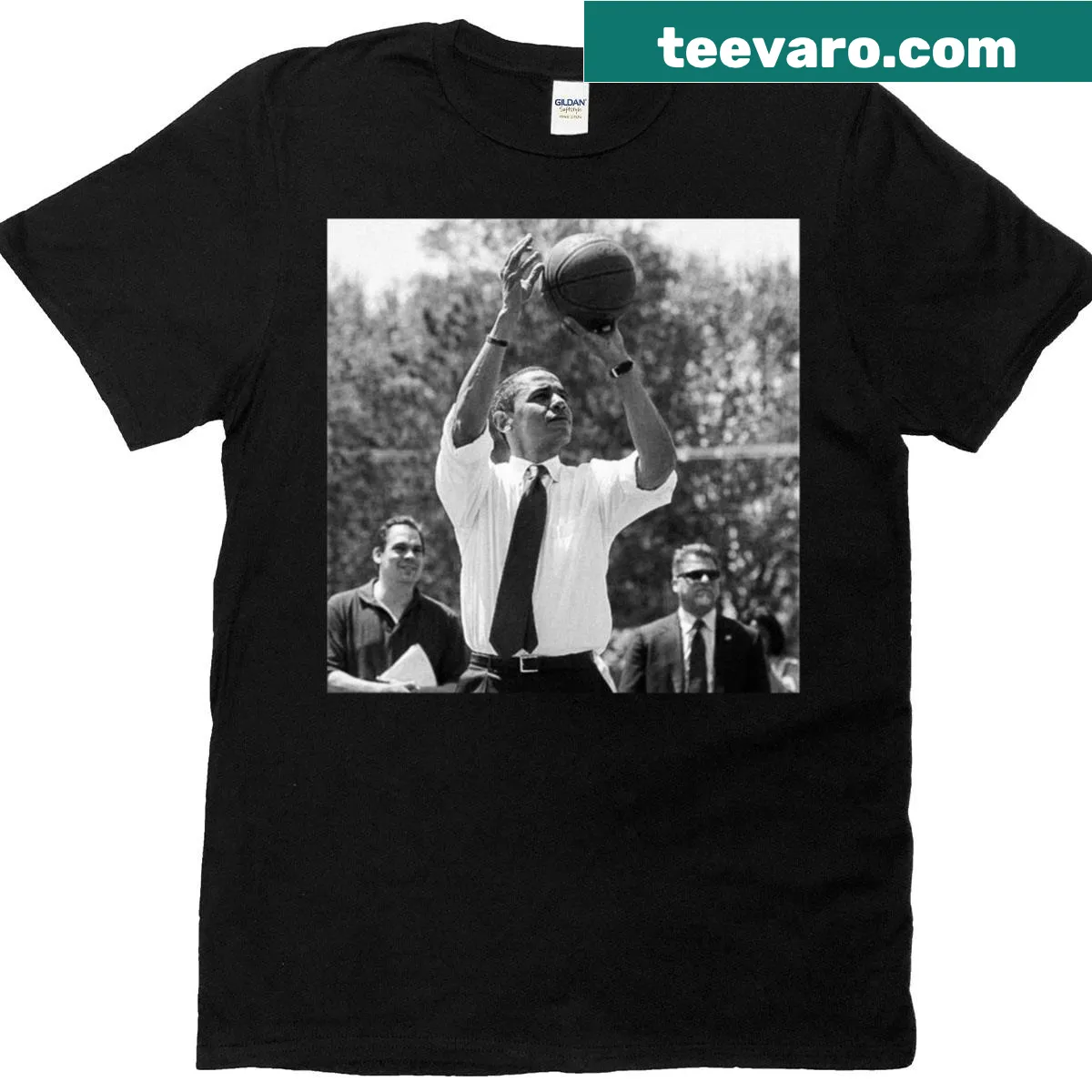 Obamas Game T-shirt with playful graphic design — on a men's t-shirt