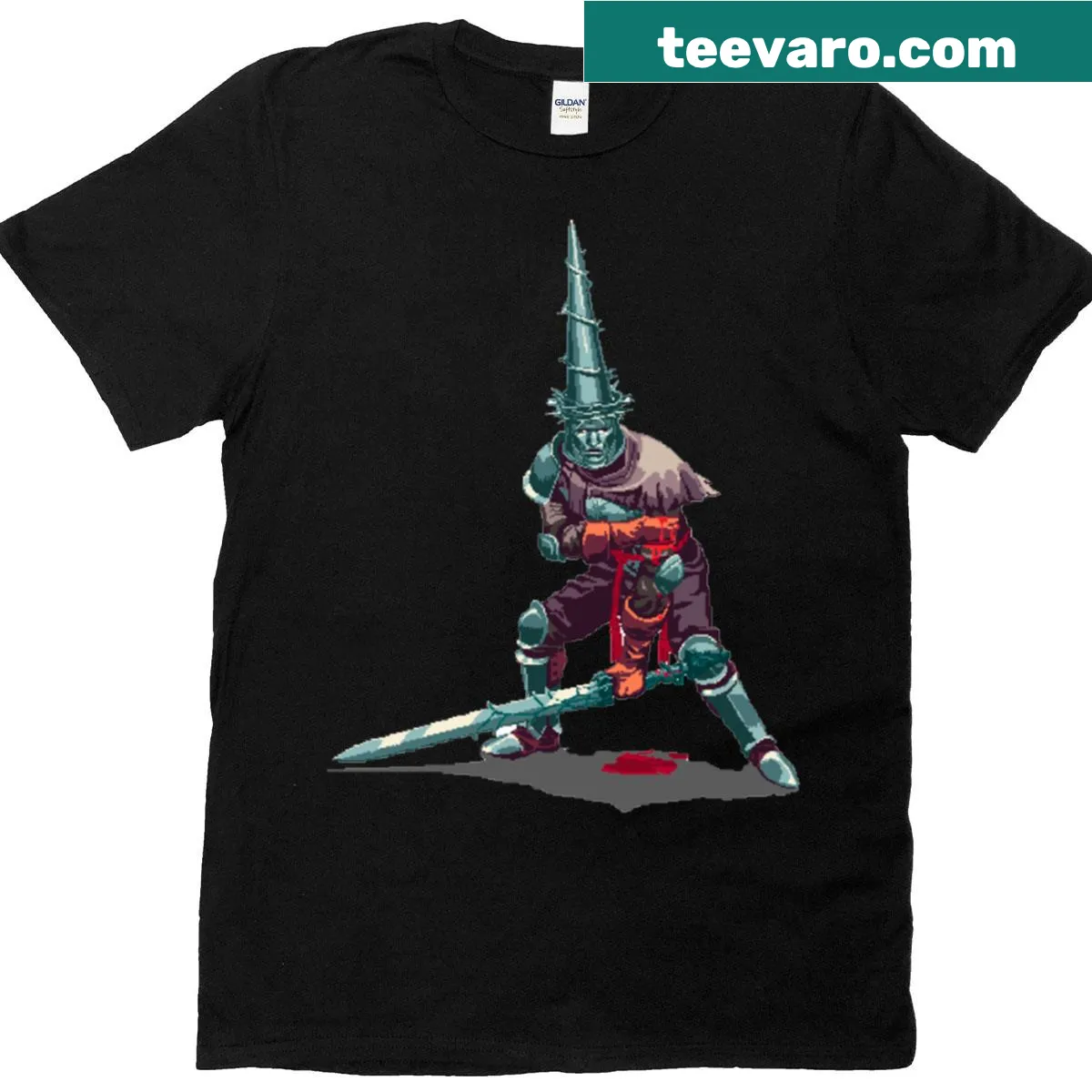 T-shirt with 'Penitent' text — on a men's t-shirt