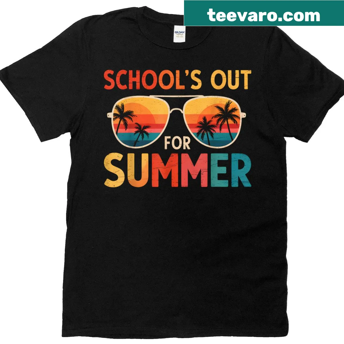 Retro t-shirt celebrating the last day of school — on a men's t-shirt
